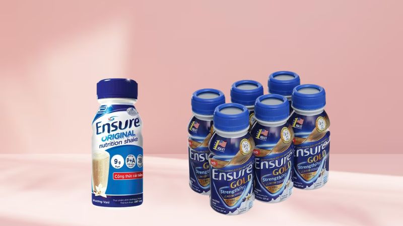 Sữa Ensure là thương hiệu sữa nổi tiếng của Mỹ