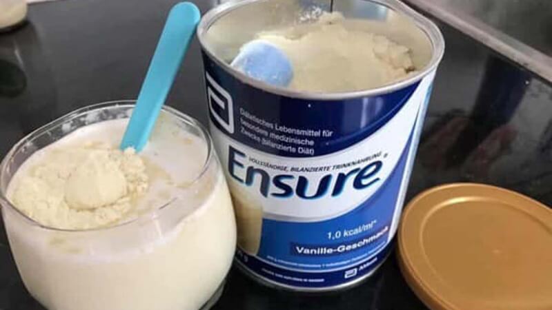 Không nên pha sữa sai công thức sữa ensure