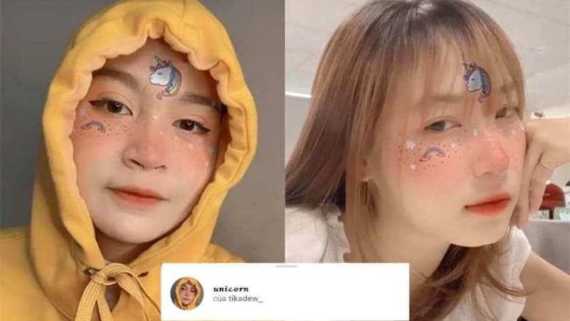 Filter Ong (Bee) khiến khuôn mặt rạng rỡ với đôi má ong nhỏ xinh