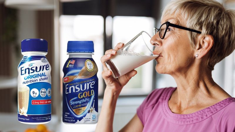Sữa Ensure tốt cho người lớn tuổi cần bổ sung dinh dưỡng