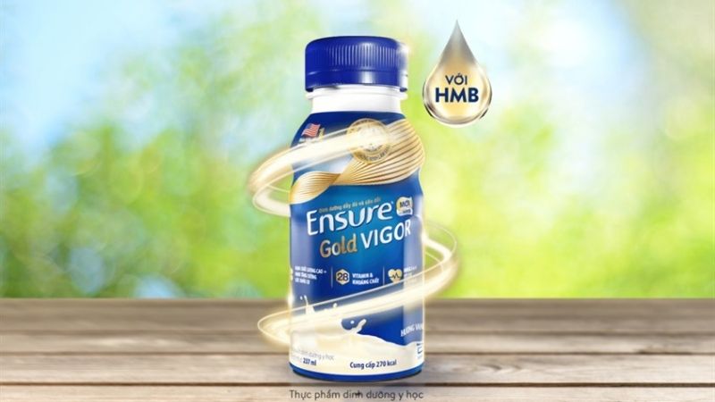 Sữa Ensure chứa HMB, protein và vi chất thiết yếu, phù hợp cho người trưởng thành
