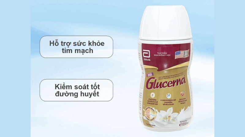 Sữa bột pha sẵn Glucerna vani dành cho người già mắc bệnh tiểu đường