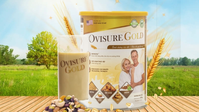 Sữa hạt Ovisure Gold bổ sung omega và vitamin từ thực vật, phù hợp cả người ăn chay 