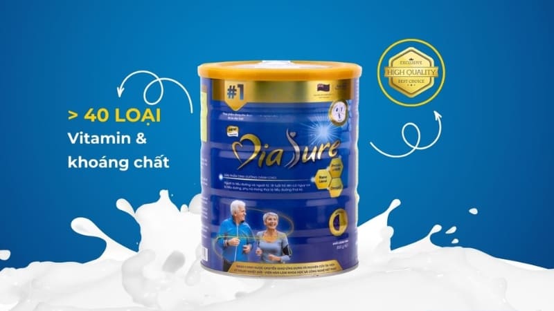 DiaSure cho người tiểu đường giúp kiểm soát đường huyết, cải thiện tiêu hóa