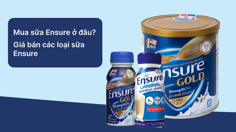 Giá bán sữa Ensure