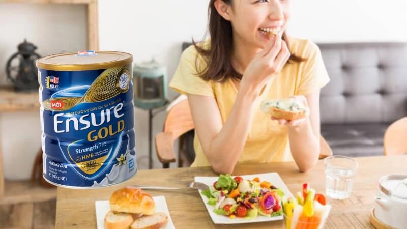 Sữa Ensure thay thế bữa ăn chính