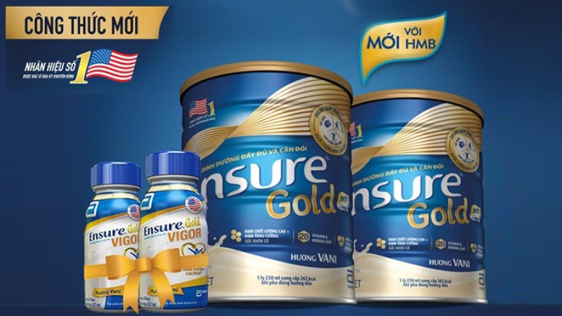 Tổng hợp các loại sữa Ensure