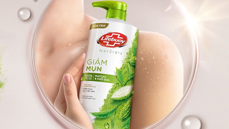 Sữa tắm Lifebuoy khổ qua phù hợp với cả làn da nhạy cảm nhờ thành phần lành tính