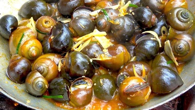 Ốc bươu vàng giòn nhẹ, dễ chế biến món ngon