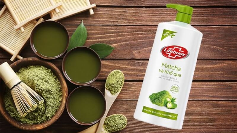Sữa tắm Lifebuoy Matcha & Khổ Qua được sản xuất tại Việt Nam