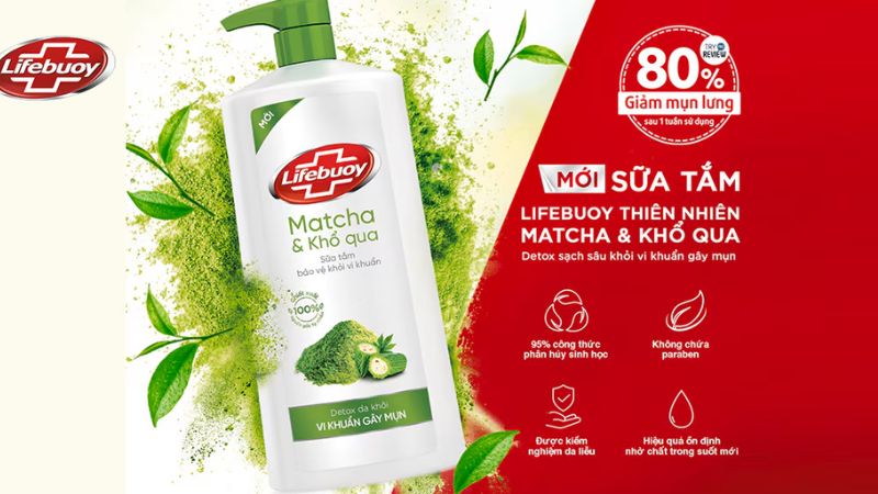 Sữa tắm Lifebuoy khổ qua có trị mụn lưng không?