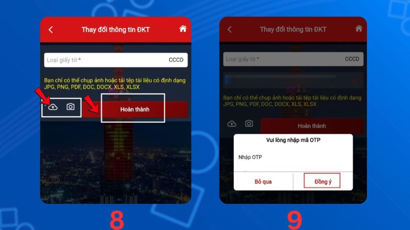 Xác nhận và gửi hồ sơ