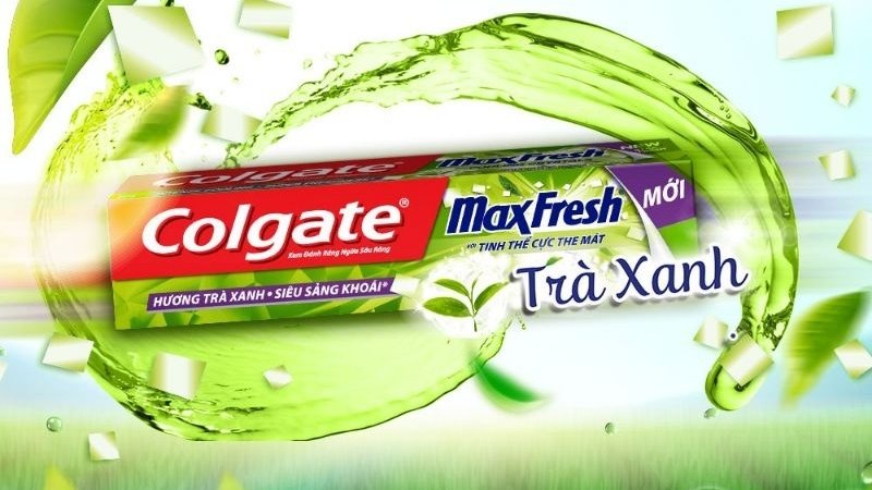 Colgate MaxFresh vị trà xanh không phù hợp cho trẻ dưới 6 tuổi
