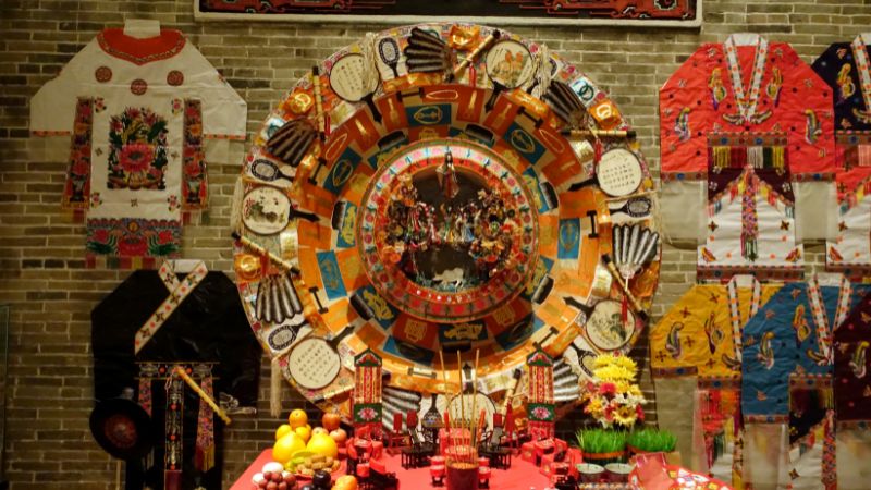 Triển lãm văn hóa Thất Tịch truyền thống với nghệ thuật dân gian