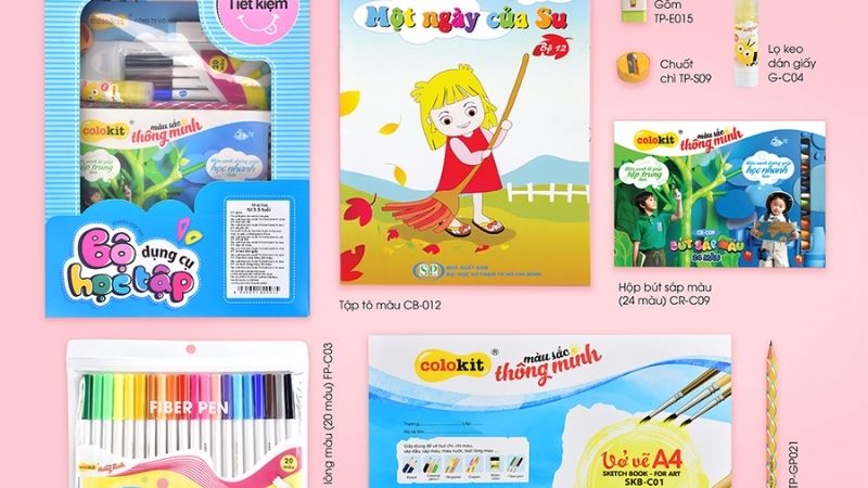 Màu vẽ an toàn giúp bé phát triển tư duy sáng tạo qua từng bài học