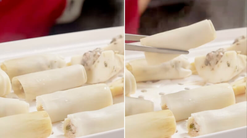 Nem chín có màu vàng nhạt tự nhiên