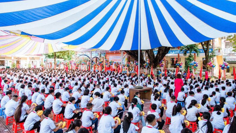 Status ngày khai giảng cho học sinh tiểu học