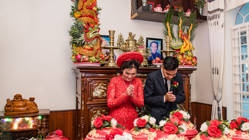 Lễ ăn hỏi và lễ cưới trong cùng một ngày