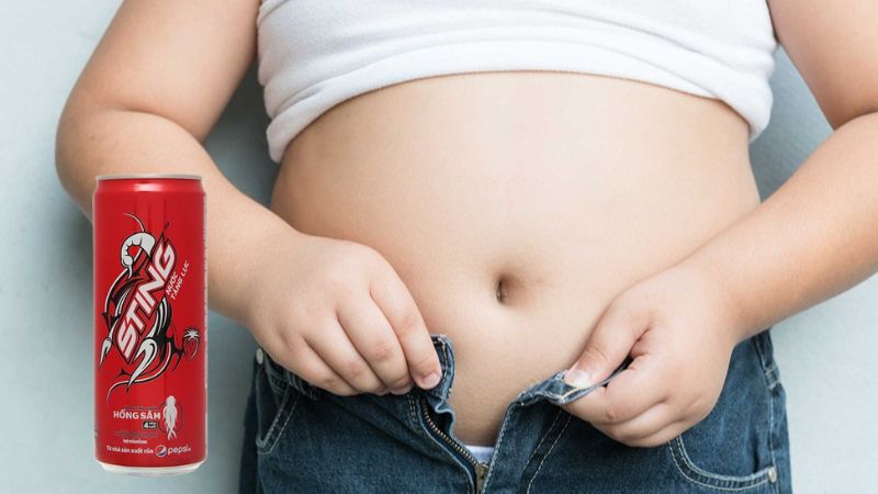 Uống Sting dễ tăng cân và béo phì