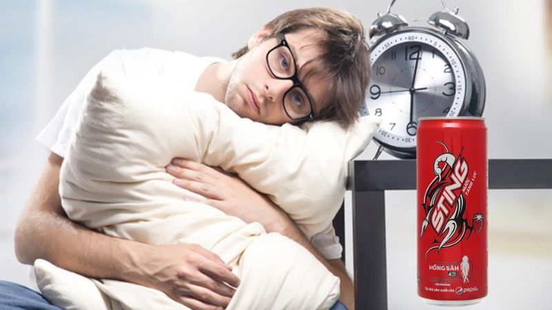 Uống Sting vào buổi tối dễ gây mất ngủ