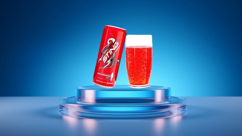 Sting có hàm lượng caffeine khoảng 145 - 255mg/L