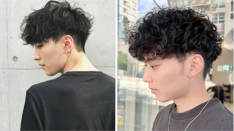 Tóc wavy nam kiểu Two Block