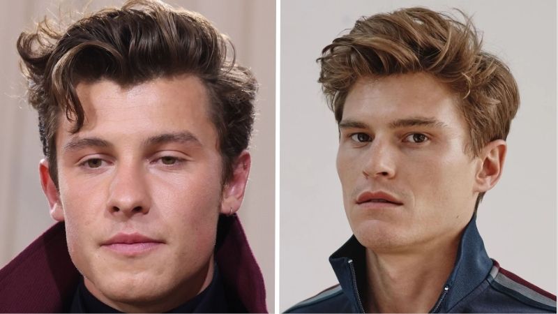 Tóc wavy nam kiểu quiff