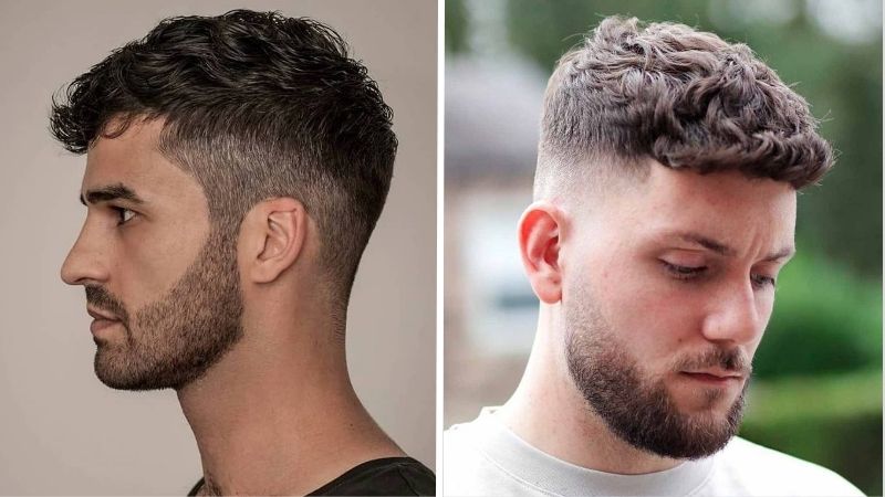 Tóc wavy nam kiểu fade