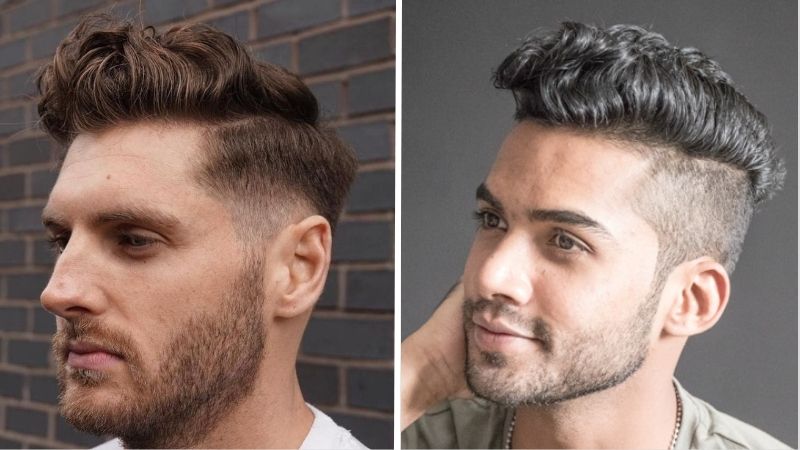Tóc Wavy pompadour