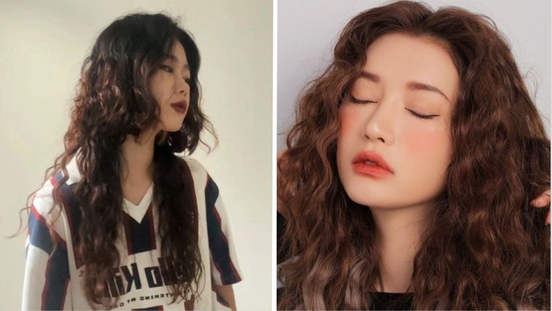 Tóc con sứa xoăn hippie