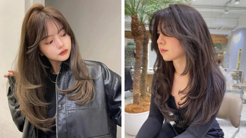Tóc butterfly có thể để thẳng hoặc uốn nhẹ tùy sở thích