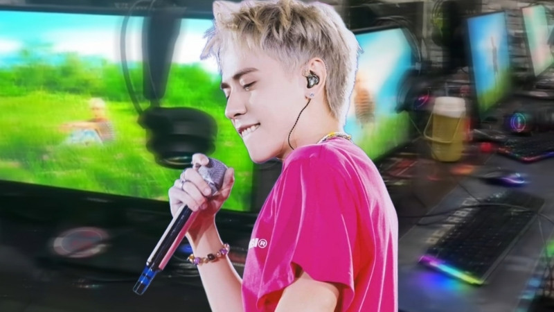 Tóc Middle Part nhuộm màu khói