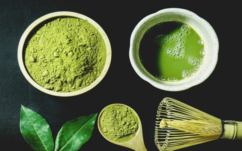 Sử dụng bột matcha