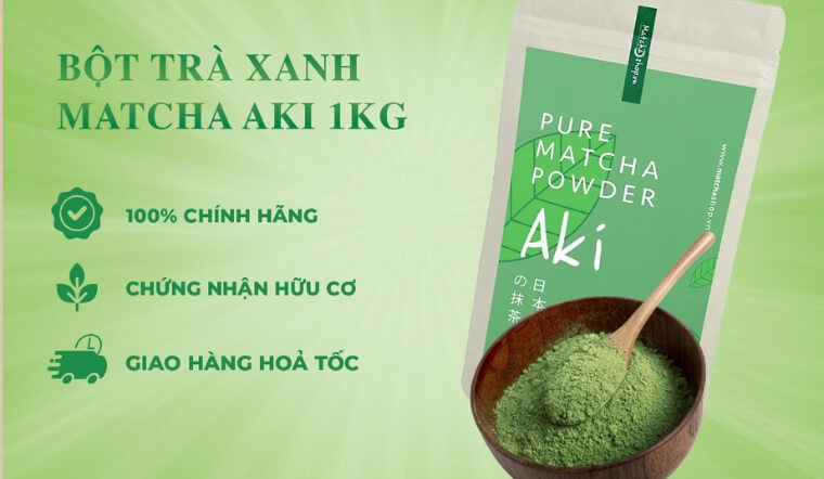 Review Matcha Aki: Lựa chọn tối ưu cho pha chế và làm bánh