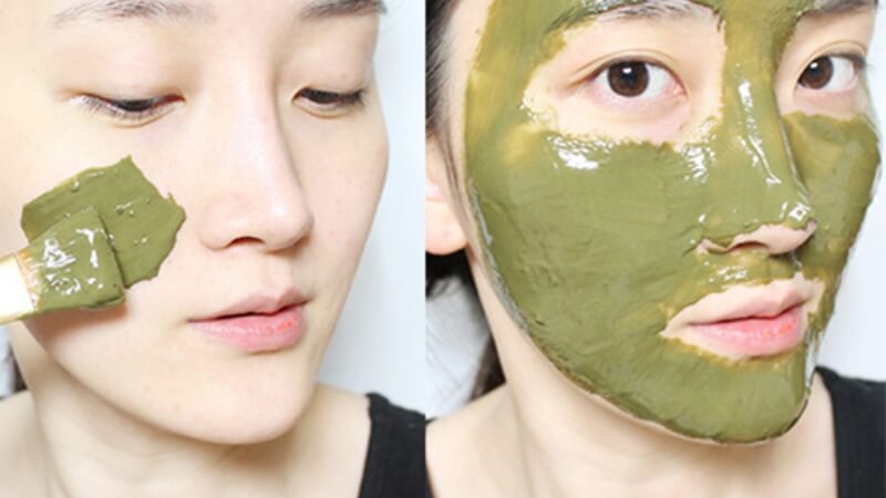 Matcha aki được dùng để làm mặt nạ