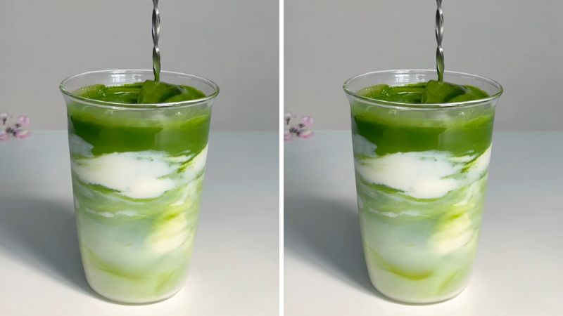 Thưởng thức matcha kem cheese