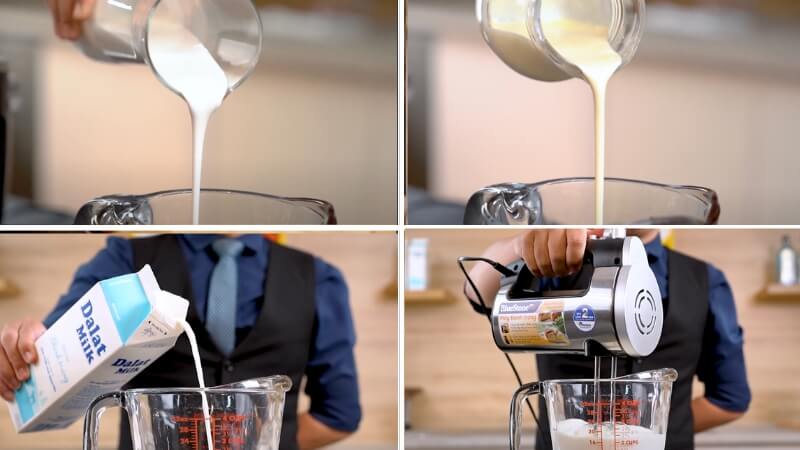 Làm milk foam