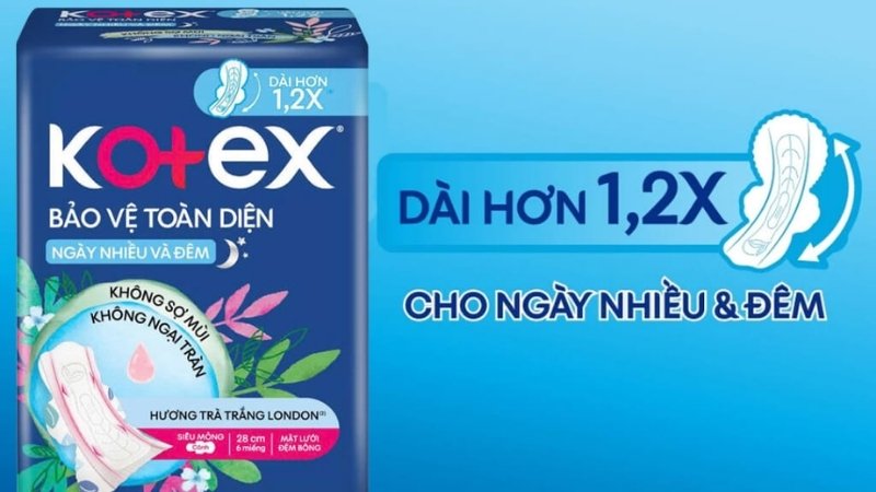 Kotex bảo vệ toàn diện cho nàng an tâm nghỉ đêm