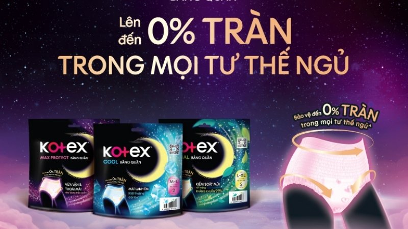 Kotex Max Protect quần chống tràn hiệu quả cho bạn gái