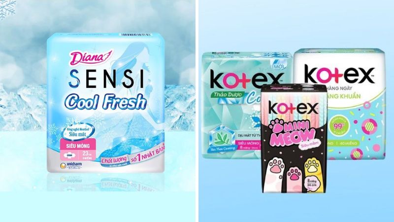 Nên dùng Kotex hay Diana sẽ phù hợp hơn?