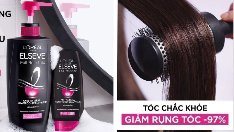 Dầu xả Loreal Paris Elseve Fall Resist 3X Anti-Hairfall Conditioner-Scalp + Hair nuôi dưỡng tóc giảm gãy rụng