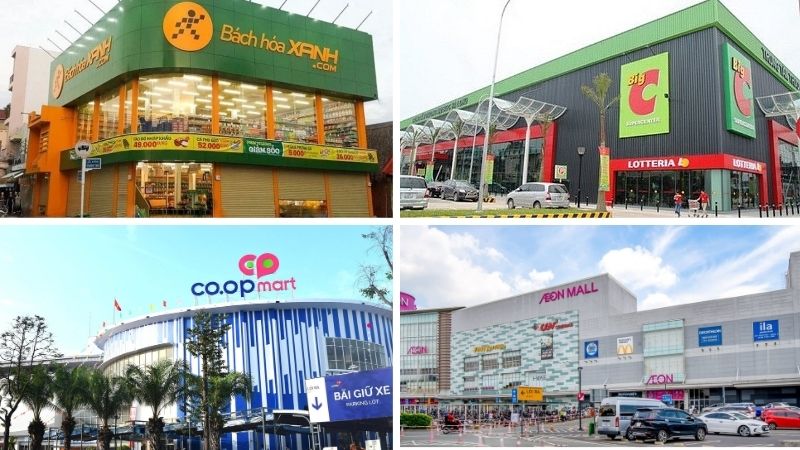 Các siêu thị lớn chuyên phân phối sản phẩm chính hãng Các siêu thị lớn chuyên phân phối sản phẩm chính hãng