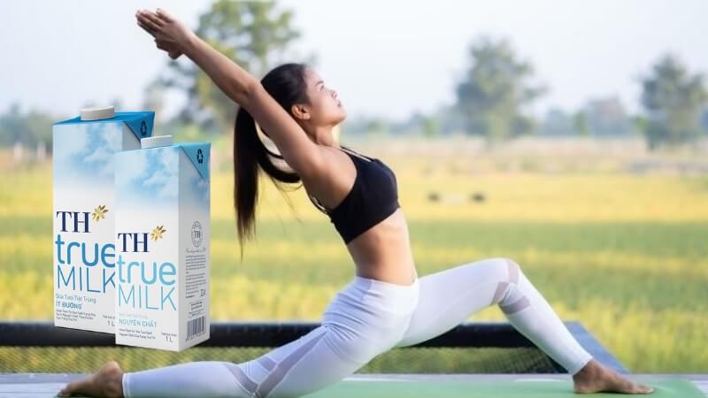 Sữa TH ít đường có thể uống cùng Sữa TH true MILK không đường