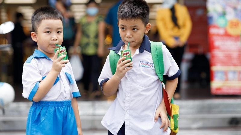 Sữa Milo dành cho bé từ 2 tuổi trở lên