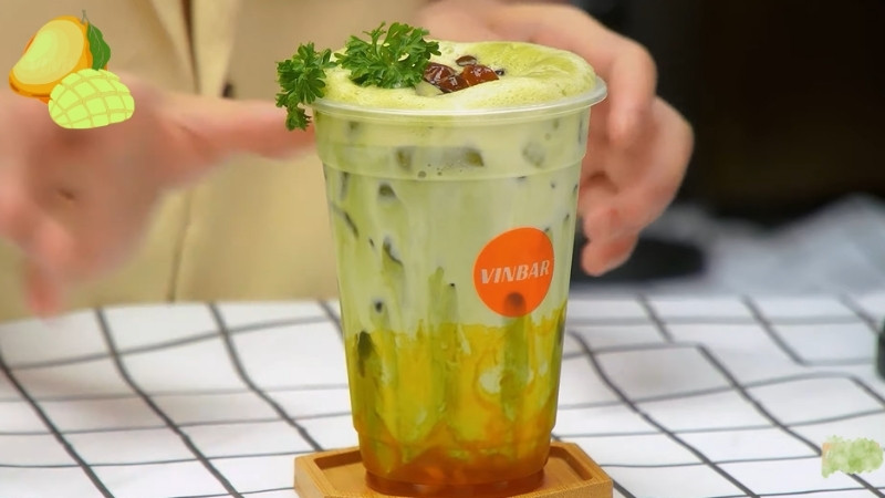 Matcha latte xoài là sự lựa chọn hoàn hảo cho những ngày nắng nóng