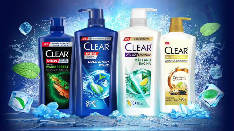 Thương hiệu dầu gội trị gàu Clear
