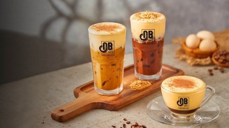Menu cà phê Ông Bầu được chia thành 3 nhóm chính