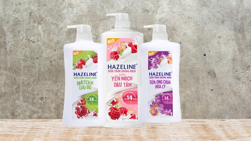 Thành phần chính trong sữa tắm Hazeline