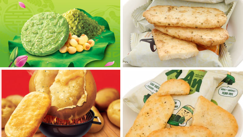 Một số loại bánh gạo An nướng