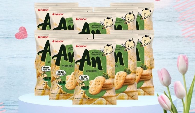 Bánh gạo nướng An vị Tảo biển ăn vặt cực cuốn